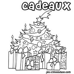 Dibujo para colorear: Arbol de Navidad (Objetos) #167532 - Dibujos para Colorear e Imprimir Gratis