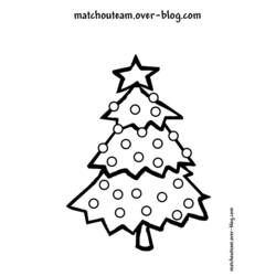 Dibujo para colorear: Arbol de Navidad (Objetos) #167533 - Dibujos para Colorear e Imprimir Gratis