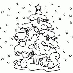 Dibujo para colorear: Arbol de Navidad (Objetos) #167534 - Dibujos para Colorear e Imprimir Gratis