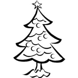 Dibujo para colorear: Arbol de Navidad (Objetos) #167543 - Dibujos para Colorear e Imprimir Gratis