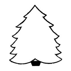Dibujo para colorear: Arbol de Navidad (Objetos) #167577 - Dibujos para Colorear e Imprimir Gratis