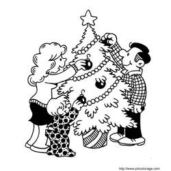 Dibujo para colorear: Arbol de Navidad (Objetos) #167623 - Dibujos para Colorear e Imprimir Gratis