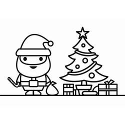 Dibujo para colorear: Arbol de Navidad (Objetos) #167639 - Dibujos para Colorear e Imprimir Gratis