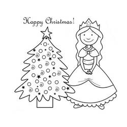 Dibujo para colorear: Arbol de Navidad (Objetos) #167758 - Dibujos para Colorear e Imprimir Gratis