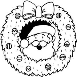 Dibujo para colorear: Corona de Navidad (Objetos) #169362 - Dibujos para Colorear e Imprimir Gratis
