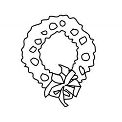 Dibujo para colorear: Corona de Navidad (Objetos) #169401 - Dibujos para Colorear e Imprimir Gratis