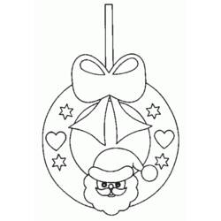 Dibujo para colorear: Corona de Navidad (Objetos) #169406 - Dibujos para Colorear e Imprimir Gratis