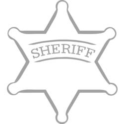 Dibujo para colorear: Estrella de sherif (Objetos) #118685 - Dibujos para Colorear e Imprimir Gratis
