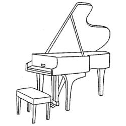 Dibujo para colorear: Instrumentos musicales (Objetos) #167142 - Dibujos para Colorear e Imprimir Gratis