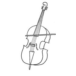 Dibujo para colorear: Instrumentos musicales (Objetos) #167183 - Dibujos para Colorear e Imprimir Gratis