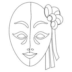 Dibujo para colorear: Máscara (Objetos) #120510 - Dibujos para Colorear e Imprimir Gratis