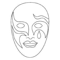 Dibujo para colorear: Máscara (Objetos) #120528 - Dibujos para Colorear e Imprimir Gratis