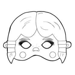 Dibujo para colorear: Máscara (Objetos) #120592 - Dibujos para Colorear e Imprimir Gratis