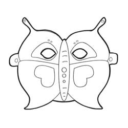 Dibujo para colorear: Máscara (Objetos) #120676 - Dibujos para Colorear e Imprimir Gratis