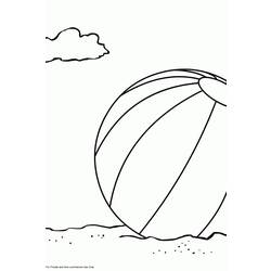 Dibujo para colorear: Pelota de playa (Objetos) #169184 - Dibujos para Colorear e Imprimir Gratis