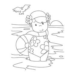 Dibujo para colorear: Pelota de playa (Objetos) #169208 - Dibujos para Colorear e Imprimir Gratis