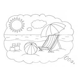 Dibujo para colorear: Pelota de playa (Objetos) #169235 - Dibujos para Colorear e Imprimir Gratis