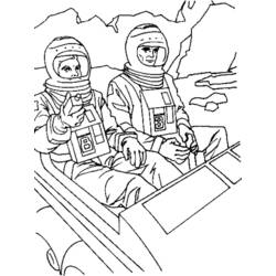 Dibujo para colorear: Astronauta (Ocupaciones) #87606 - Dibujos para Colorear e Imprimir Gratis
