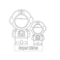 Dibujo para colorear: Astronauta (Ocupaciones) #87647 - Dibujos para Colorear e Imprimir Gratis