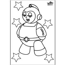 Dibujo para colorear: Astronauta (Ocupaciones) #87910 - Dibujos para Colorear e Imprimir Gratis