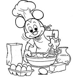 Dibujo para colorear: Cocinero / Cocinera (Ocupaciones) #91766 - Dibujos para Colorear e Imprimir Gratis