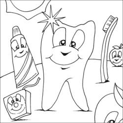 Dibujo para colorear: Dentista (Ocupaciones) #92813 - Dibujos para Colorear e Imprimir Gratis