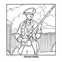 Dibujo para colorear: Militar (Ocupaciones) #102192 - Dibujos para Colorear e Imprimir Gratis