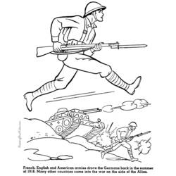 Dibujo para colorear: Militar (Ocupaciones) #102306 - Dibujos para Colorear e Imprimir Gratis