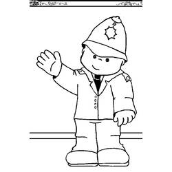 Dibujo para colorear: Oficial de policia (Ocupaciones) #105379 - Dibujos para Colorear e Imprimir Gratis