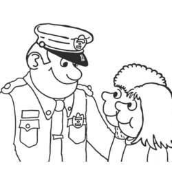 Dibujo para colorear: Oficial de policia (Ocupaciones) #105400 - Dibujos para Colorear e Imprimir Gratis