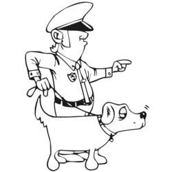 Dibujo para colorear: Oficial de policia (Ocupaciones) #105425 - Dibujos para Colorear e Imprimir Gratis