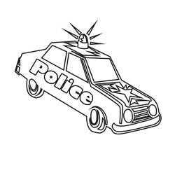 Dibujo para colorear: Oficial de policia (Ocupaciones) #105435 - Dibujos para Colorear e Imprimir Gratis