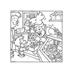 Dibujo para colorear: Panadero (Ocupaciones) #89896 - Dibujos para Colorear e Imprimir Gratis
