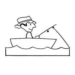 Dibujo para colorear: Pescador (Ocupaciones) #103959 - Dibujos para Colorear e Imprimir Gratis
