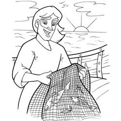 Dibujo para colorear: Pescador (Ocupaciones) #104005 - Dibujos para Colorear e Imprimir Gratis