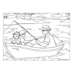 Dibujo para colorear: Pescador (Ocupaciones) #104053 - Dibujos para Colorear e Imprimir Gratis
