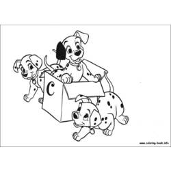 Dibujo para colorear: 101 Dalmatians (Películas de animación) #129387 - Dibujos para Colorear e Imprimir Gratis
