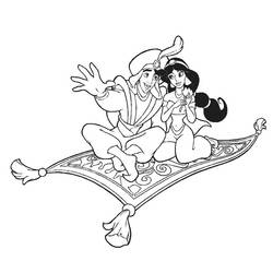 Dibujo para colorear: Aladdin (Películas de animación) #127592 - Dibujos para Colorear e Imprimir Gratis