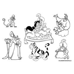 Dibujo para colorear: Aladdin (Películas de animación) #127596 - Dibujos para Colorear e Imprimir Gratis