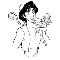 Dibujo para colorear: Aladdin (Películas de animación) #127597 - Dibujos para Colorear e Imprimir Gratis