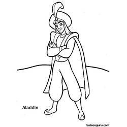 Dibujo para colorear: Aladdin (Películas de animación) #127616 - Dibujos para Colorear e Imprimir Gratis