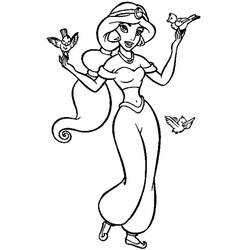 Dibujo para colorear: Aladdin (Películas de animación) #127621 - Dibujos para Colorear e Imprimir Gratis