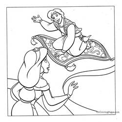 Dibujo para colorear: Aladdin (Películas de animación) #127644 - Dibujos para Colorear e Imprimir Gratis