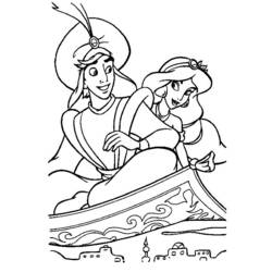 Dibujo para colorear: Aladdin (Películas de animación) #127673 - Dibujos para Colorear e Imprimir Gratis