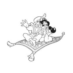 Dibujo para colorear: Aladdin (Películas de animación) #127729 - Dibujos para Colorear e Imprimir Gratis