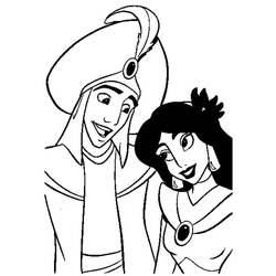 Dibujo para colorear: Aladdin (Películas de animación) #127787 - Dibujos para Colorear e Imprimir Gratis