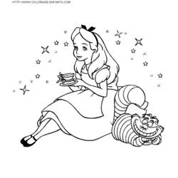 Dibujo para colorear: Alice in Wonderland (Películas de animación) #127889 - Dibujos para Colorear e Imprimir Gratis
