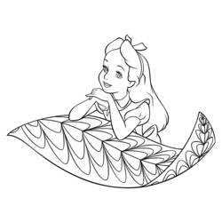 Dibujo para colorear: Alice in Wonderland (Películas de animación) #127911 - Dibujos para Colorear e Imprimir Gratis