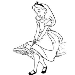 Dibujo para colorear: Alice in Wonderland (Películas de animación) #127928 - Dibujos para Colorear e Imprimir Gratis
