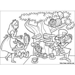 Dibujos para colorear: Alice in Wonderland - Dibujos para Colorear e Imprimir Gratis